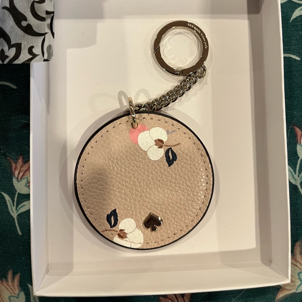 Kate Spade Eva Disc Key FOB Pink - NWT